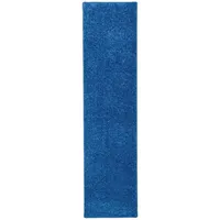 Snapstyle Hochflor Langflor Teppich Läufer Cottage Blau 100x100cm