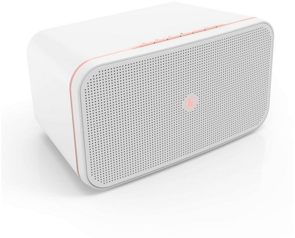 Hama Smart-Speaker SIRIUM WLAN Lautsprecher Weiß Smart Speaker (Bluetooth, WiFi, Fernbedienung, Sprachsteuerung,WiFi WLAN, Stereo Sound, USB-In AUX-In) weiß