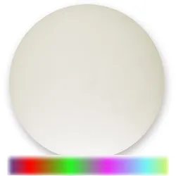 Leuchtobjekt outdoor KUGEL 50cm mit RGB LED Modul - Wireless Charging - Fernbedi...