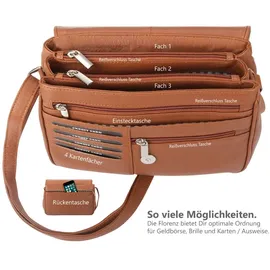 Alessandro Salvatore Florenz 12975 Schultertasche Leder Brown