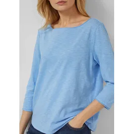 s.Oliver Shirt mit Flammgarnstruktur Blau 3XL