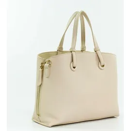 Valentino Sallie Re Shopping Bag Leather Ecru