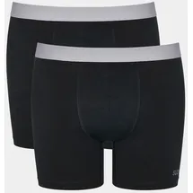 SLOGGI 2P Men GO ABC 2 0 Shorts Schwarz Baumwolle Small Herren