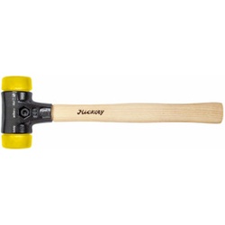 Wiha Schonhammer Safety mittelhart/mittelhart mit Hickory-Holzstiel, Rund-Schlagkopf 60 mm