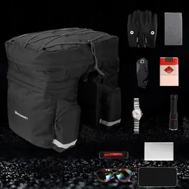 wozinsky Gepäckträgertasche 60 l schwarz