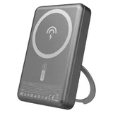 DUDAO K28 10000 mAh Pd 22,5 W Magsafe Powerbank mit Metallgehäuse und Ringständer Grau