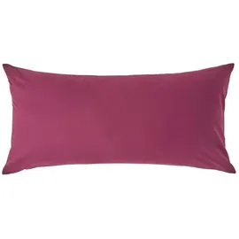 Homescapes Kissenbezug HOMESCAPES 40 x 80 cm Beere
