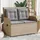 vidaXL Gartenbank 1-tlg 120 x 60 x 75 cm Beige