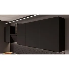 Küchen-Preisbombe SIENA BASIC Küchenzeile 280 cm Schwarz