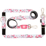 Max & Molly Multifunktionsleine Cherry Bloom L: 200cm lang, 25mm breit Hund