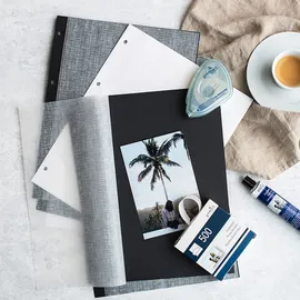 Goldbuch Fotokarton weiß DIN A4 mit Pergamin 20 Blatt