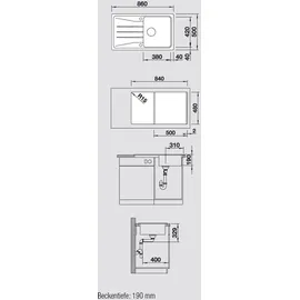 Blanco Sona 5 S cafe + Handbetätigung