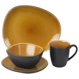 VAN WELL Elements Kombiservice 16-tlg. curry