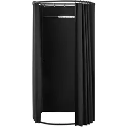 VEVOR Umkleidekabine Tragbarer Umkleideraum Sichtschutz Schwarz 100x95x200cm