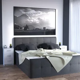 Vicco Nachtkommode Boxspringbett 2er Set 66cm hoch Nachtschrank Nachttisch Weiß hochglanz