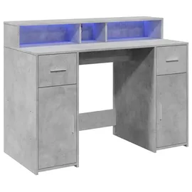 vidaXL Gaming-Tisch Betongrau