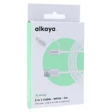 Alkaya USB-C auf Lightning 1 m Weiß