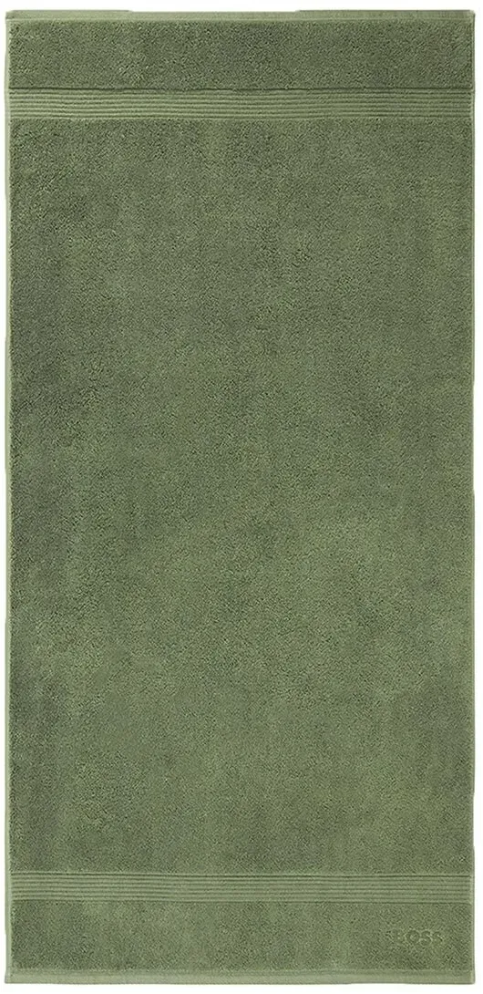 Hugo Boss Home Frottier Handtücher Loft Badetuch 100x150 cm | cool-green - grün