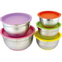 hensslers Schüssel, Edelstahl, (Set), 5-teilig silberfarben