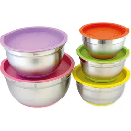 hensslers Schüssel, Edelstahl, (Set), 5-teilig silberfarben