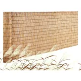 Vevor Schilfmatten Sichtschutz Zaun, 3 x 1 m, 1er-Set Schilfrohrmatte, Balkon-Schilfmatte für die Terrasse im Hinterhof, dekorativer Zaun für Gartenzaun, Trennwand, Sichtschutz