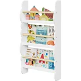 Woltu Kinderregal KR013 3 Ablagen Kiefer weiß