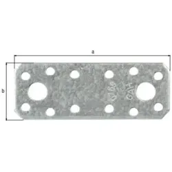GAH Alberts Flachverbinder gerade 100x35x100x2, 5mm m. CE?Ja Stahl sendverz.