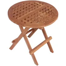 Mr. Deko Dorset Beistelltisch Ø 50 x 51 cm braun klappbar