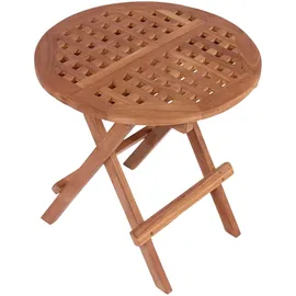 Mr. Deko Dorset Beistelltisch Ø 50 x 51 cm braun klappbar
