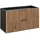 Lomadox Waschtischunterschrank 2 Auszüge 100 x 57 x 46 cm Anthrazit/Eiche