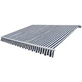 vidaXL Motorisierte Gelenkarmmarkise 400 x 300 cm blau/weiß