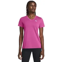 Under Armour Tech T-Shirt Damen 652 rebel pink/white L