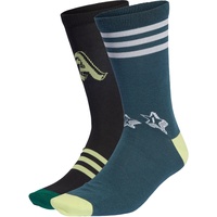 Adidas HZ2918 BRAND LOVE 3PP Socks Unisex collegiate green/black/arctic night Größe KM