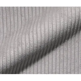 DeLife Eckcouch Cord 2-Sitzer Grau