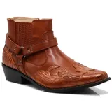 Enzo Romeo WT11 Herren Western Cowboy Motorrad Stiefeletten, Braun2, 46 EU - 45.5 EU