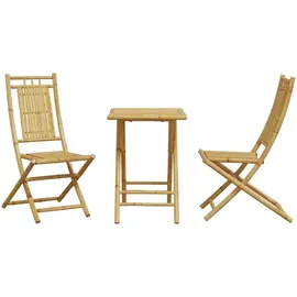 vidaXL 3-tlg. Bistro-Set Bambus