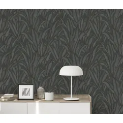 Vliestapete FASHION FOR WALLS "Sansibar", schwarz, B:0,53m L:10,05m, Tapeten, Phthalate frei