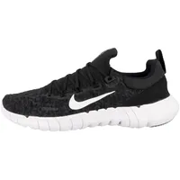 Nike Herren Free Run 5.0 Straßenlaufschuh, Schwarz Weiß Dk Smoke Grey, 42 EU