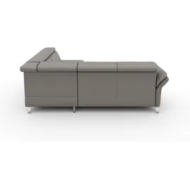 sit&more Ecksofa SIT & MORE "Vincenzo L-Form", grau (steelgrau), B:245cm H:84cm T:193cm, Sofas, Ecksofa, inklusive Kopfteilverstellung, wahlweise mit Bettfunktion, Bettkasten