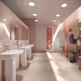 Duravit D-Code Stand-WC mit WC-Sitz Weiß Hochglanz