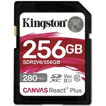 Kingston Canvas React Plus V60 256GB SDXC Speicherkarte 4K-UHS-II