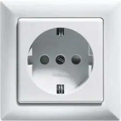 Eltako 30000652 DSS mit Steckdosen-Oberteil, reinweiß DSS+SDO55-rw