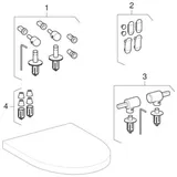 Geberit Flow WC-Sitz weiß, mit Absenkautomatik