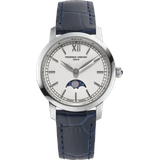 Frederique Constant Classics Slimline Ladies Moonphase FC-206SW1S6 - matt,silber,blau - 30mm