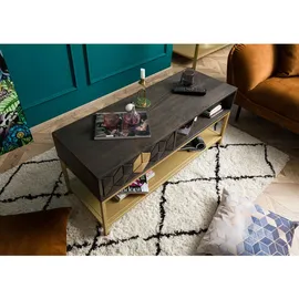 Massivmoebel24 Diamond Grau Mango 110 x 50 x 40 cm