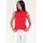 Seidel Moden Tanktop SEIDEL MODEN, Damen, Gr. 42, rot, Jersey, Obermaterial: 95% Viskose, 5% Elasthan, unifarben, figurumspielend hüftbedeckend, Rundhals, Tops Tanktop, MADE IN GERMANY