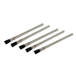 5 x Flussmittelpinsel 15 mm mit Metallstiel