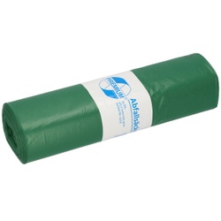DEISS PREMIUM Abfallsack 70 Liter grün, 1060 g/Rolle, Typ 60, Müllsack geeignet für farbige Abfallentsorgung, Maße (B x L): 575 x 1000 mm, 1 Karton = 10 Rollen = 250 Säcke