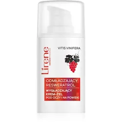 Lirene Rejuvenating Care Resveratrol Smoothing Eye & Eyelid Cream-Gel verjüngende Augencreme gegen Schwellungen und Augenringe 15 ml