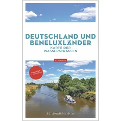 Deutschland und Beneluxländer - Karte der Wasserstraßen